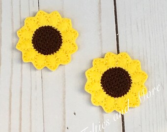 [専用　こり様]チャーム 刺繍 フェルト ハンドメイド ひまわり＊コメント必須 ひまわりフェルト、花フェルト、ガーデンフェルト、刺繍フェルト