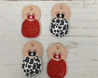 Western Baby Feltie, Cowboy Burrito Baby Felties, Arbeid en Levering Feltie, Cowgirl Baby Feltie, Verpleegkundige Feltie, Ingebakerde Baby Felties