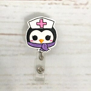 Christmas Badge Reel, Penguin Badge Reel, Glitter Nurse Badge Reel, Winter Badge Reel, RN Badge Holder, Nurse Badge Holder,Badge Reel Topper