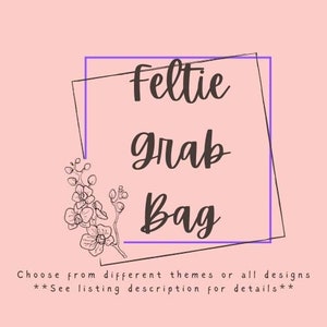 Feltie Grab Bag, Mystery Feltie Grab Bag, Holiday Felties, Medical Felties, Glitter Seasonal Feltie, Badge Reel Feltie, Wholesale Felties