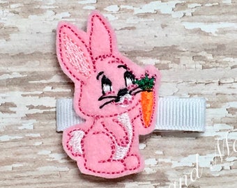 Bunny Hair Clip, Bunny Hair Bow, Easter Hair Bow, Easter Hair Clip, Easter Bunny Hair Clip, Geborduurde Hair Bow, Haartoebehoren