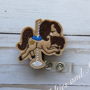 Horse Badge Reel, Carousel Badge Reel, Nurse Badge Reel, Teacher Badge Reel, Retractable Badge Reel, Horse Badge Holder, Vet Badge Reel,