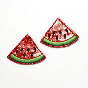 Watermelon Feltie, Watermelon Felties, Summer Feltie, Felt Applique, Fruit Feltie, Badge Reel Feltie, Hair Bow Center, Feltie Embellishment