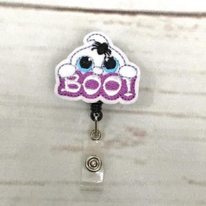 Ghost Badge Reel, Halloween Badge Reel, Badge Reel, Nurse Badge Reel,Badge Holder,Nurse Gift,Teacher Badge Reel,Interchangeable Badge Holder