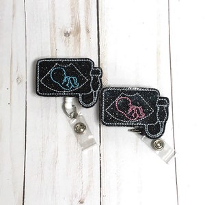 Ultrasound Badge Reel, Sonogram Badge Reel, Labor and Delivery Badge Reel, Nurse Badge Reel, Radiology Badge Holder, Retractable Badge Reel