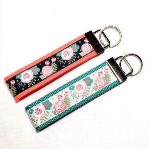 Bracelet porte-clés, porte-clés de bracelet, porte-clés de bracelet, porte-clés de porte-clés, porte-clés de bracelet floral, porte-clés de longe de poignet, sangle de longe