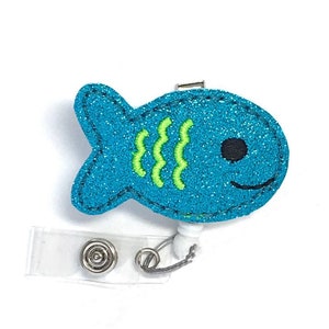 Nurse Badge Reel, Fish Badge Reel, Badge Reel, RN Badge Reel, Nurse Badge Holder, Teacher Badge Reel, Retractable Badge Reel, Teacher Gift