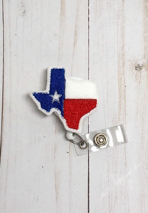 Texas Badge Reel, Badge Reel, Nurse Badge Reel, Rn Badge Reel, Nurse Gift, Badge Holder, Texas Badge Holder, Interchangeable Badge Reel