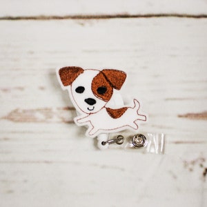 Jack Russell Badge Reel, Jack Russell Badge Holder, Nurse Badge Reel, Nurse Badge Holder, Nurse Gift, Pet Badge Reel, Retractable Badge Reel