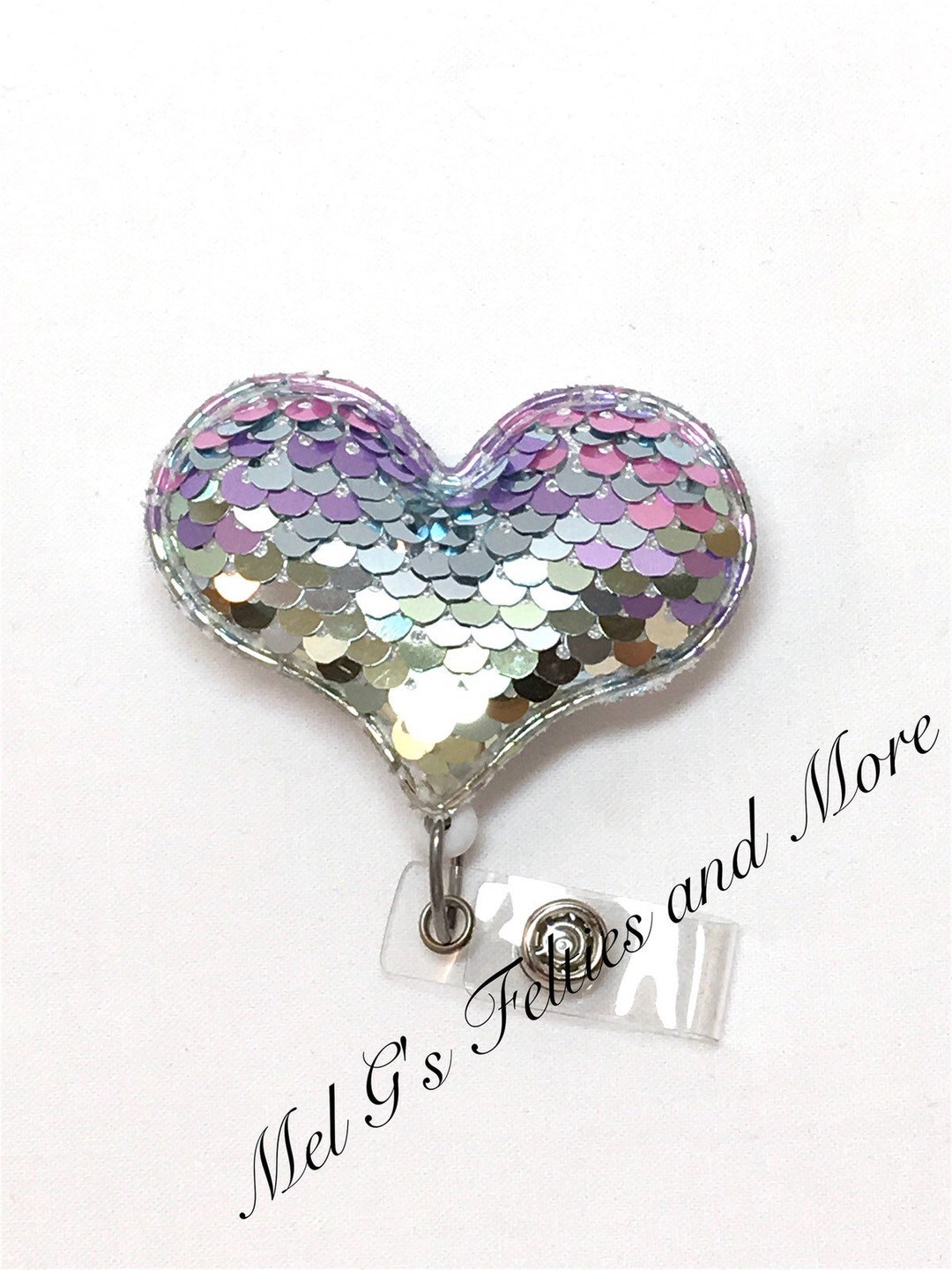 Heart Badge Reel, Heart Badge Holder, Nurse Badge Reel, RN Badge Holder