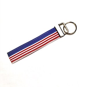 Llavero de pulsera, Llavero de pulsera, Llavero de pulsera, Llavero de llavero, Pulsera de bandera estadounidense, Llavero con cordón de muñeca, Correa de cordón