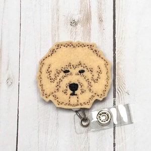Doodle Dog Badge Reel, Doodle Dog Badge Holder, Nurse Badge Reel, RN Badge Reel, Nurse Gift, Dog Badge Reel, Interchangeable Badge Reel