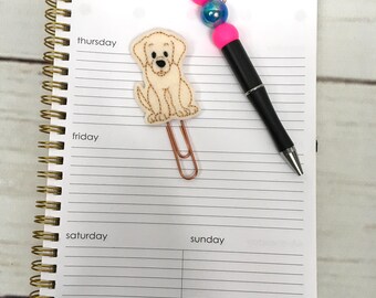 Labrador Paper Clip, Lab Paper Clip, Dog Planner Clip, Animal Paper Clip, Teacher Paper Clip, Nurse Planner Clip, Dog Bookmark, Journal Clip