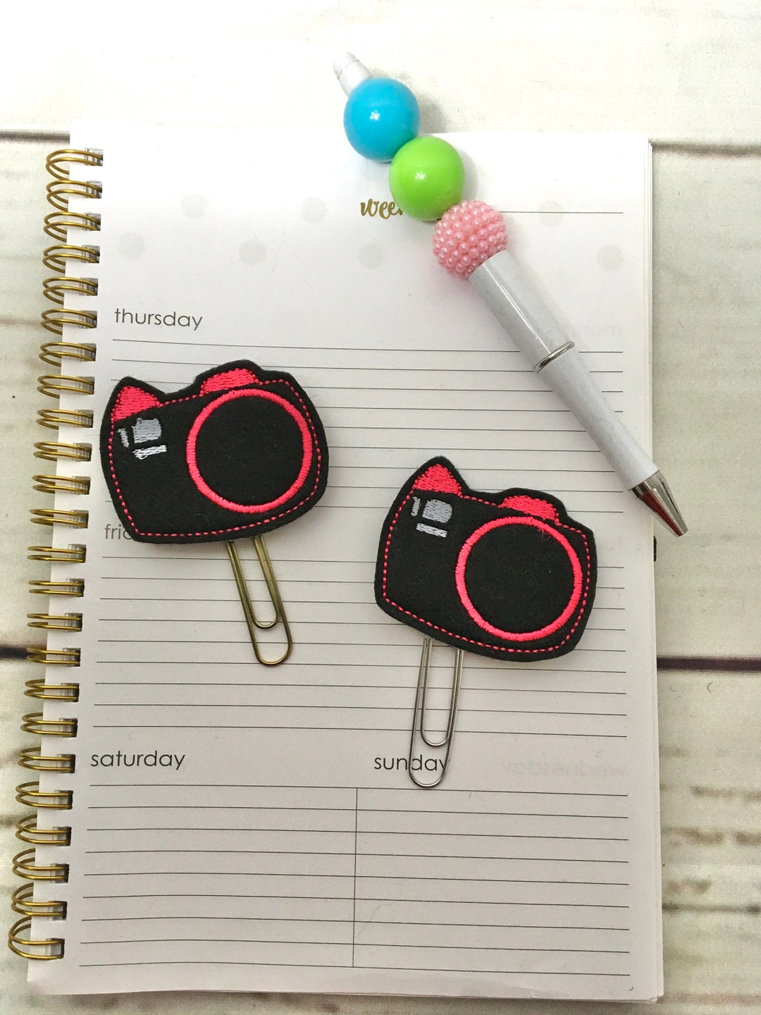 Camera Planner Clip, Photography Planner Clip, Organizer Clip, Teacher ...
