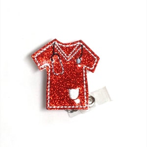 Scrub Top Badge Reel, Badge Topper, Nurse Badge Reel, RN Badge Reel, Nurse Gift, ID Badge Holder, Medical Badge Reel, Retractable Badge Reel