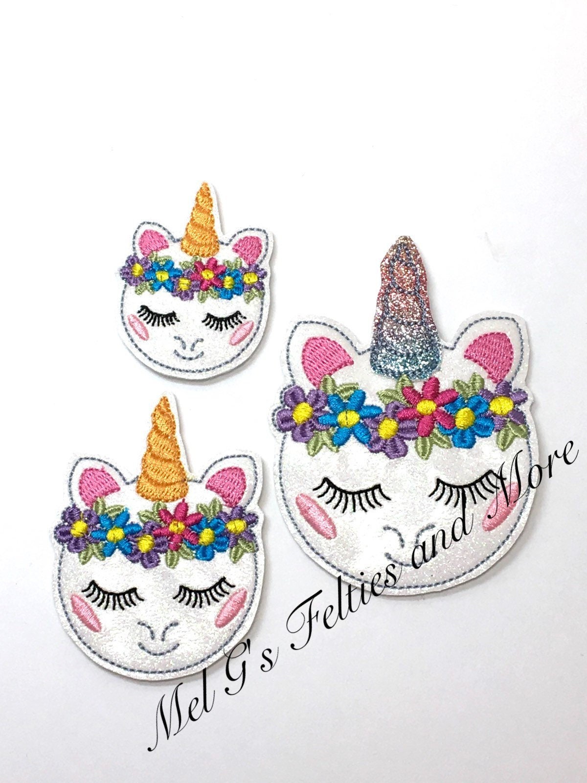Unicorn Feltie, Unicorn Felties, Embroidered Feltie, Macaranimal Unic…