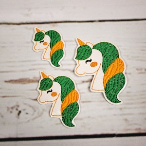 聖パトリックデーフェルティ、ユニコーンフェルティ、ホリデーフェルティ装飾、グリッターユニコーンフェルティ、ヘアボウボウセンター、バッジリールフェルティ、