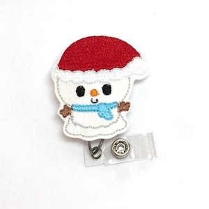 Christmas Badge Reel, Christmas Badge Holder, Snowman Badge Reel, Nurse Badge Holder, Nurse Badge Reel, Retractable Badge Reel, Badge Topper