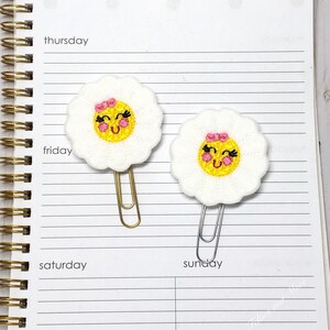 Daisy Planner Clip, Daisy Paper Clip, Summer Planner Clip, Book Mark, Planner Clip, Journal Clip, Planner Accessory, Garden Planner Clip
