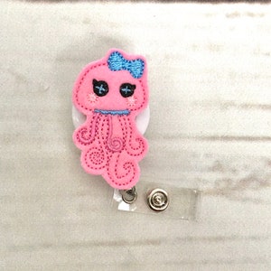 Jellyfish Badge Reel, Jellyfish Badge Holder, Nurse Badge Reel, Ocean Badge Reel, Beach RN Badge Reel, Teacher Badge Reel, Badge Reel Topper