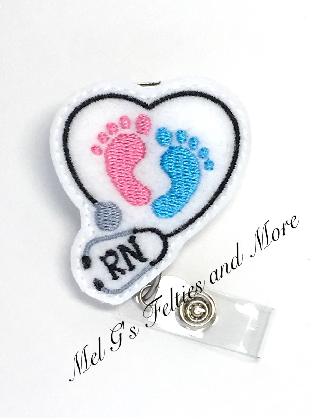 Stethoscope Badge Reel, Badge Reel, Nurse Badge Reel, RN Badge Reel, …