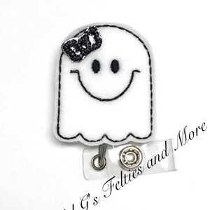 Ghost Badge Reel, Badge Reel, Nurse Badge Reel, Halloween Badge Reel, RN Badge Reel,Nurse Gift, Teacher Badge Reel, Retractable Badge Holder