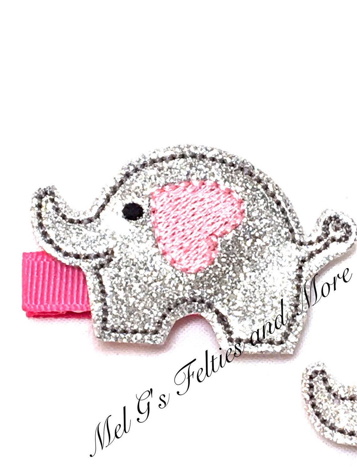 Honeydew Elephant Cream Acrylic Hairpin Edge Clip
