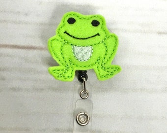 Frog Badge Reel, Frog Badge Holder, Nurse Badge Reel, Animal Badge Reel, RN Badge Reel, Nurse Gift, Teacher Badge Reel, Badge Reel Topper