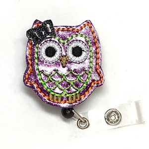 Owl Badge Reel, Badge Reel, Nurse Badge Reel, Halloween Badge Reel, RN Badge Reel, Nurse Gift, Teacher Badge Reel, Retractable Badge Holder