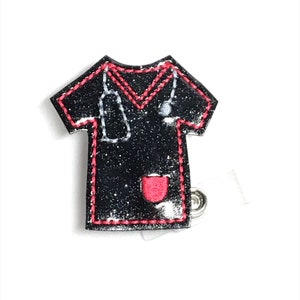 Scrub Top Badge Reel, Badge Reel, Nurse Badge Reel, RN Badge Reel, Nurse Gift, ID Badge Holder, Medical Badge Reel, Retractable Badge Reel