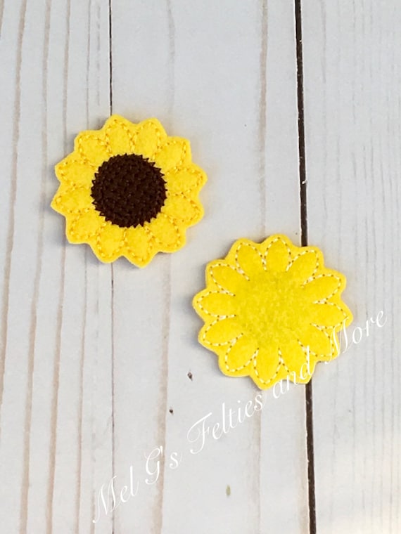 ひまわりフェルト、花フェルト、ガーデンフェルト、刺繍フェルト