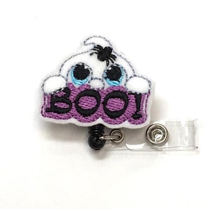 Ghost Badge Reel, Halloween Badge Reel, Badge Reel, Nurse Badge Reel,Badge Holder,Nurse Gift,Teacher Badge Reel,Interchangeable Badge Holder