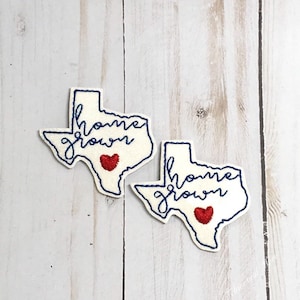 Texas Feltie, Texas Felties, State Feltie, Felt Applique, Home Grown Feltie, Badge Reel Covers, Texas Bow Center, Texas Headband Feltie