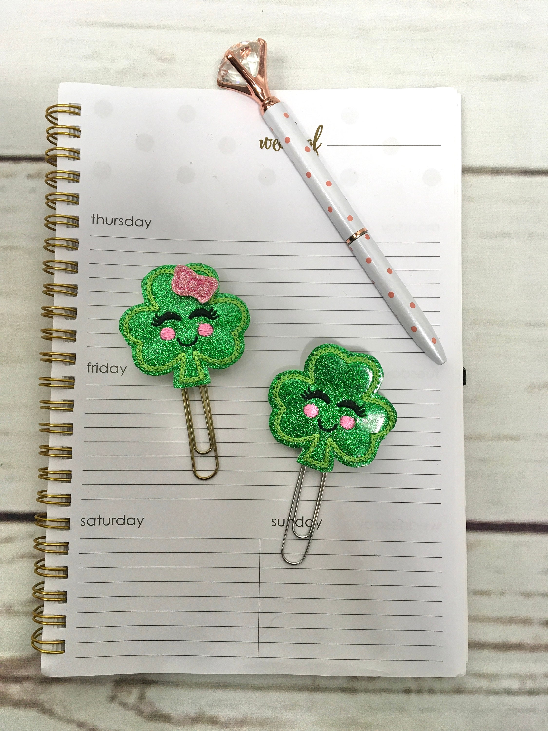 St Patrick's Day Themed Weekly Vertical Spread - Agenda 52 Seasonal & HP  Productivity : r/HappyPlanners