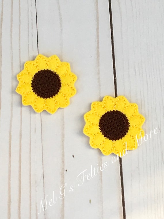 ひまわりフェルト、花フェルト、ガーデンフェルト、刺繍フェルト