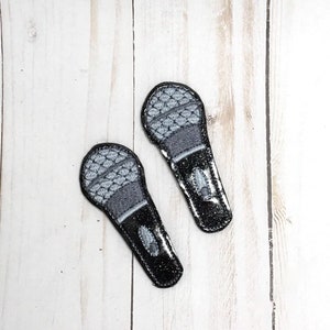Feltrini per microfono, Feltrini musicali, Feltrini per microfono, Feltrini glitterati, Fiocco per capelli per microfono, Decorazioni in feltro, Copri badge