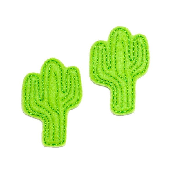 Filc kaktusowy, Filc kaktusowy, Aplikacja z filcu, Filc haftowany, Filc pustynny, Środek kokardy do włosów, Ozdoba z filcu, Filc z szpulką na znaczki