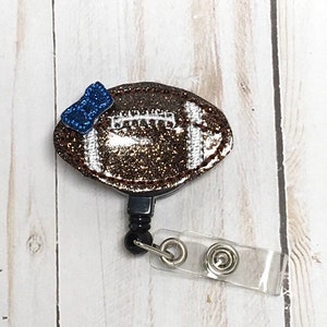 Football Badge Reel, Sports Badge Reel, Nurse Badge Reel, Name Tag Badge Holder, Nurse Gift, Teacher Badge Reel, Retractable Badge Holder