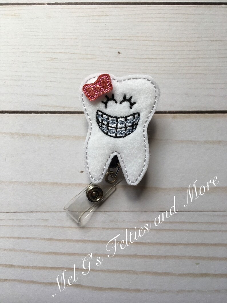 Tooth Badge Reel Badge Reel Nurse Badge Reel Dentist Badge Etsy
