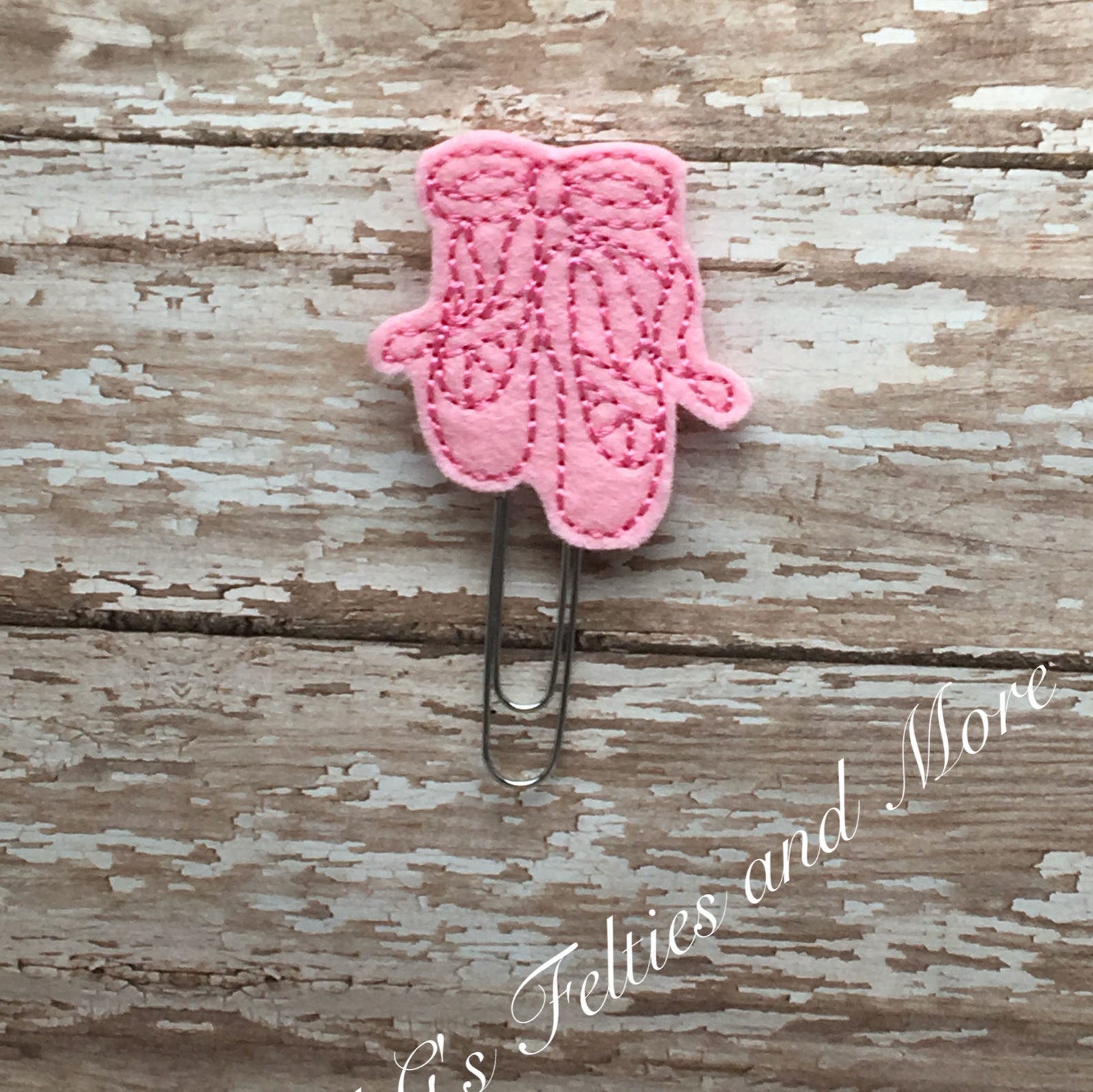 ballet slippers planner clip, ballet shoes planner clip, dance shoes paper clip, book mark, planner clip, journal clip, planner