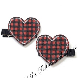 Barrette coeur, Noeud pour cheveux coeur, Barrette, Noeud pour cheveux Saint-Valentin, Noeud pour cheveux brodé, Accessoire pour cheveux, Noeud pour cheveux, Barrette pour tout-petit