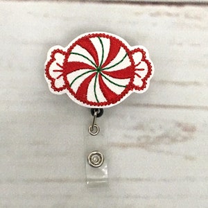Christmas Badge Reel, Peppermint Badge Reel, Nurse Badge Reel, Holiday Badge Reel, Teacher Badge Reel, Badge Reel Topper, Nurse Badge Holder