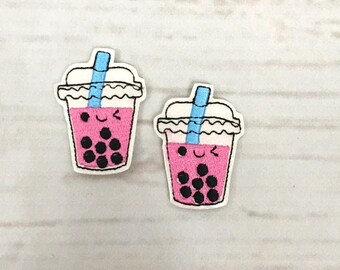 Feltie de té, Feltie de bebida, adorno de Feltie de café, Felties de burbujas, Feltie de carrete de insignia, Feltie brillante, Feltie de enfermera, aplique de fieltro