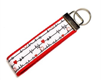 Pulsera de llavero, llavero de pulsera, llavero de pulsera, llavero de llavero, llavero de pulsera de enfermera, llavero de cordón de muñeca, correa de cordón