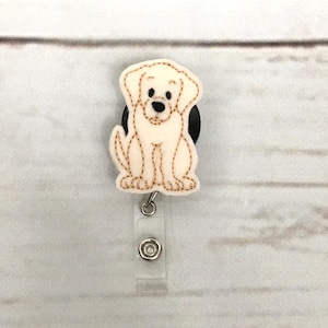 Labrador Badge Reel, Animal Badge Reel, Nurse Badge Reel, RN Badge Reel,Nurse Gift, Lab Badge Holder, Dog Badge Reel, Retractable Badge Reel