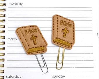 Bible Planner Clip, Bible Paper Clip, Church Planner Clip, Book Mark, Planner Clip, Journal Clip, Planner Accessory, Teacher Gift