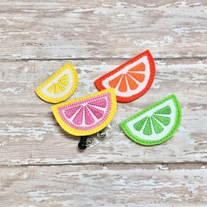 Lemon Badge Reel, Citrus Badge Reel, Nurse Badge Reel, Orange Badge Reel, Lime Badge, ID Badge, Teacher Badge Reel, Retractable Badge Reel