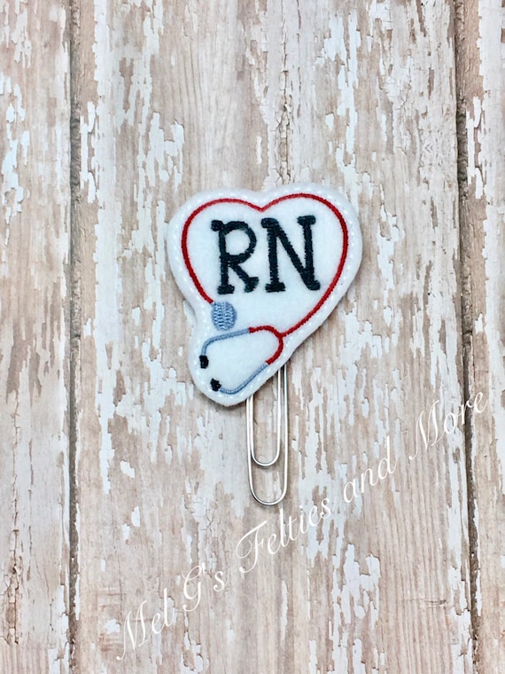 Stethoscope Planner Clip, Medical Planner Clip, Nurse Planner Clip, Planner Clip, Journal, Paper Planner Clip, Journal Accessory, RN Clip