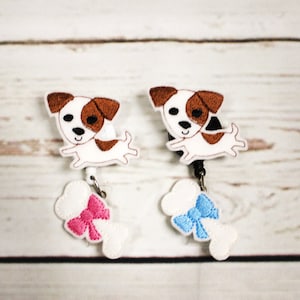 Jack Russell Badge Reel, Jack Russell, Badge Holder, Nurse Badge Reel, RN Badge Reel, Nurse Gift, Pet Badge Reel, Retractable Badge Reel