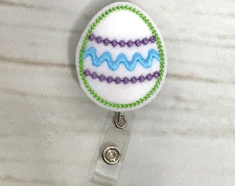 Easter Egg Badge Reel, Badge Reel Topper, Nurse Badge Reel, ID Holder, Medical Badge Reel, Retractable Badge Reel, RN Badge Reel, Badge Clip